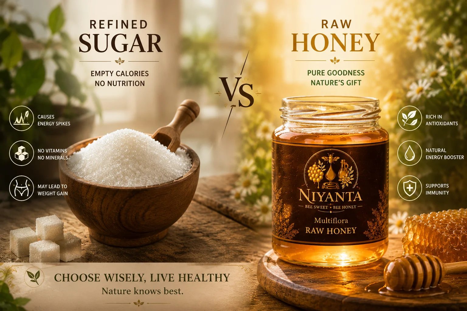 Sugar vs. Raw Honey: Making the Healthy Switch