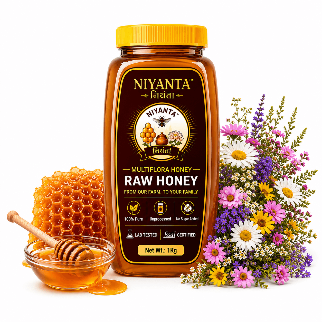 NIYANTA™ Multiflora Raw Honey 1kg